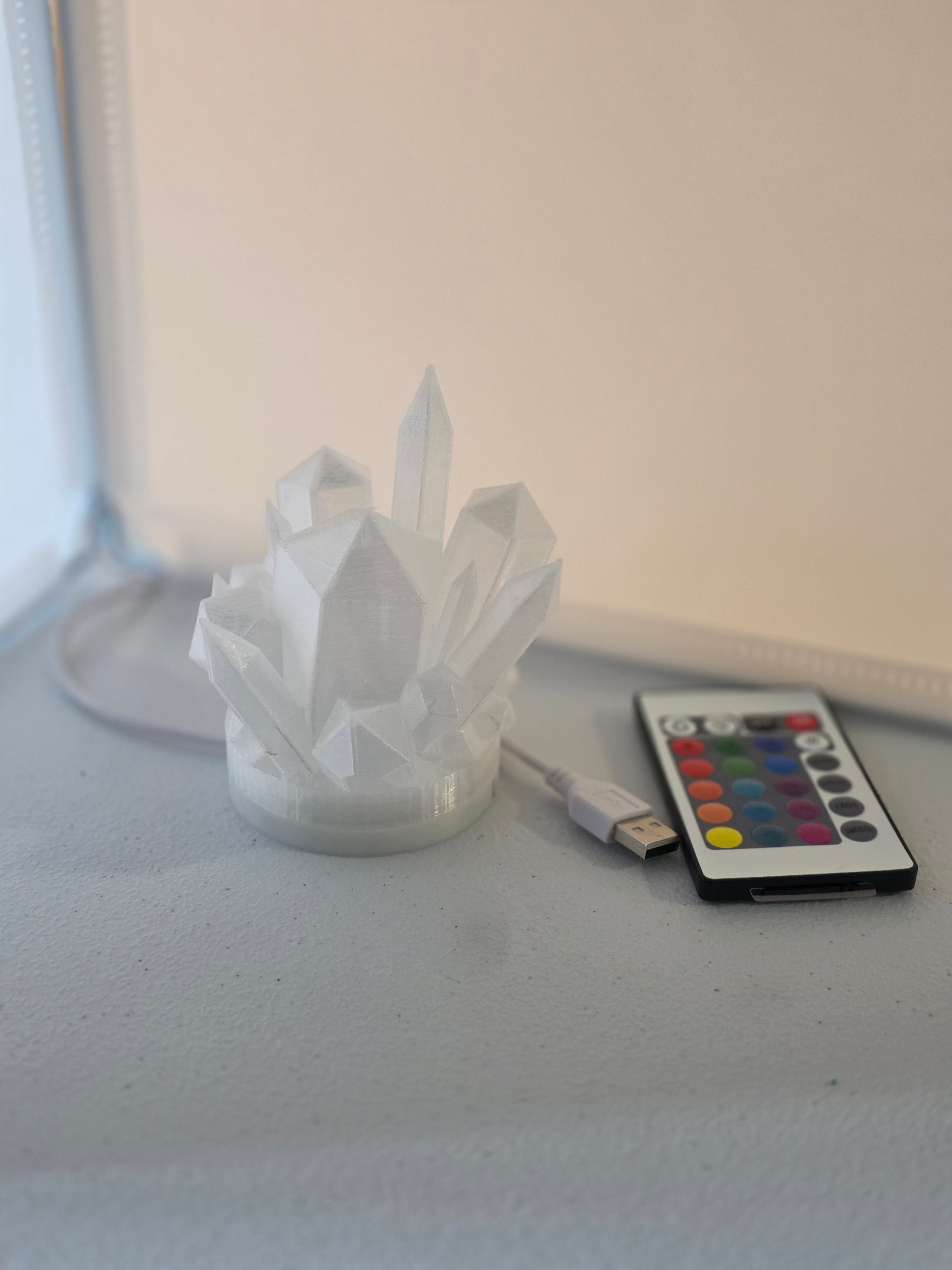 Crystal Cluster Lamp