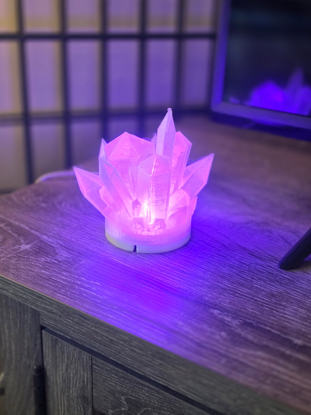 Crystal Cluster Lamp